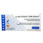 ALBENPROS 2500 BOLUS 5 TABLET (1 BLISTER) - Untuk Masalah Cacing Pada Hewan Ternak Sapi Sapi Rasa Blueberry