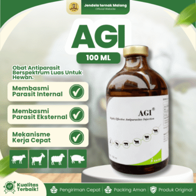 AGI 100 ML – Untuk Kutu, Scabies, Gudik Dan Cacingan Like INTERMECTIN Hewan.