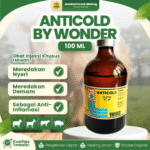 ANTICOLD 100 ML BY WONDER – Untuk Pereda Sakit Nyeri dan Panas Demam Analgesik Antipiretik Hewan Sapi Babi Kambing