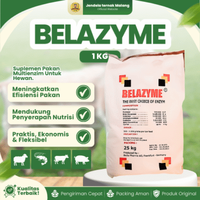BELAZYME 1 KG – Suplemen Enzim Komplit Campur Ke Pakan Like NATUZYME Hewan.