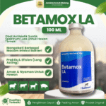 BETAMOX LA 100 ML –  Antibiotik Untuk Pencernaan Pada Hewan Ternak.