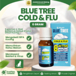 BLUE TREE COLD & FLU 6 GRAM + FREE SPUIT 3 ML BY OLIVE CARE - Untuk Kucing Sakit & Demam.
