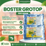 BOSTER GROTOP 500 GRAM - Suplemen Untuk Meningkatkan Nafsu Makan dan Pertumbuhan Udang.