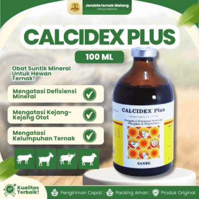 CALCIDEX PLUS 100 ML BY SANBE – Vitamin Untuk Ternak