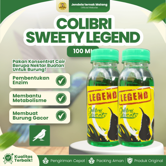 COLIBRI SWEET LEGEND 100 ML BOTOL - Nektar Colibri Konin Dan Sogon Semakin Gacor. BY SINAR SAKTI