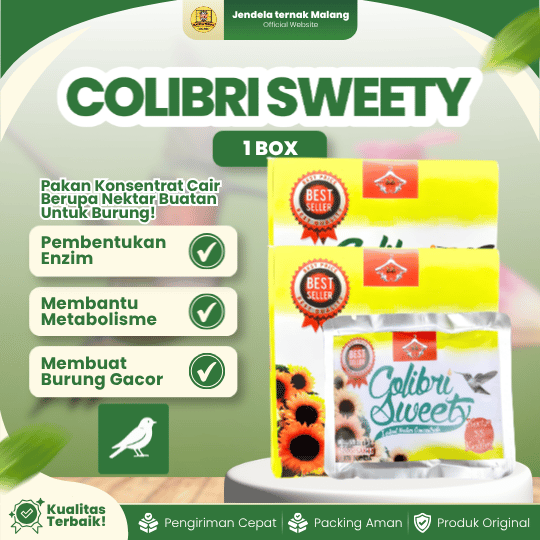 COLIBRI SWEETY 1 BOX - Colibri Sweat Colibri Sweet Nektar Untuk Burung BY SINAR SAKTI