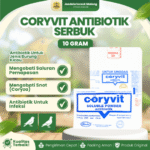CORYVIT SERBUK 10 GRAM BY WONDER – Untuk Infeksi Pernafasan, Ngorok, Snot Pada Hewan.