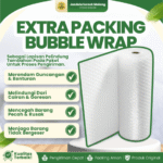 EXTRA PACKING BUBBLE WRAP – Untuk Keamanan Barang Selama Perjalanan.