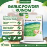 RUINOM GARLICK POWDER 1 KG – Tepung Bawang Putih Untuk Hewan Unggas & Ternak Lainnya.