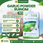 RUINOM GARLIC PORDER 1 SAK 20 KG - Premix Ayam Herbal Tepung Bawang Putih Hewan - Feed Additive Hewan Ayam Sapi Kambing Ikan