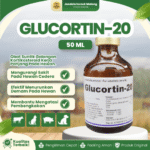 GLUCORTIN-20 50 ML – Analgesik, Anti Piretik Dan Anti Inflamasi Untuk Hewan Ternak.