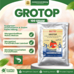 GROTOP 100 GRAM – Suplemen Untuk Menaikkan Nafsu Makan Dan Mengatasi Pertumbuhan Udang Terlambat.