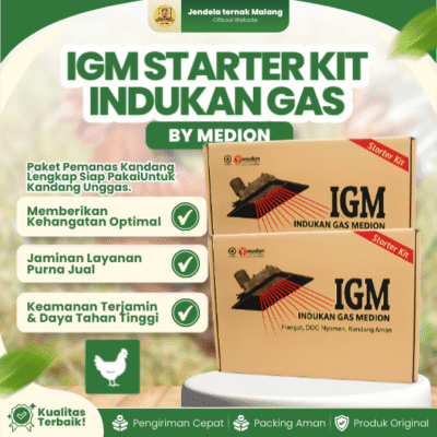 IGM STARTER KIT INDUKAN GAS BY MEDION – Pemanas Penghangat Ayam Dan DOC