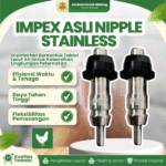 IMPEX ASLI NIPPLE STAINLESS - Drinker Tempat Minum Ayam Stainless IMPEX.
