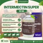 INTERMECTIN SUPER 50 ML - Untuk Ekto dan Endo parasit, Cacingan Pada Hewan Ternak.