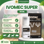 IVOMEC SUPER 50 ML ORIGINAL BY ROMINDO – Efektif Basmi Kutu, Ektoparasit & Endoparasit Hewan.