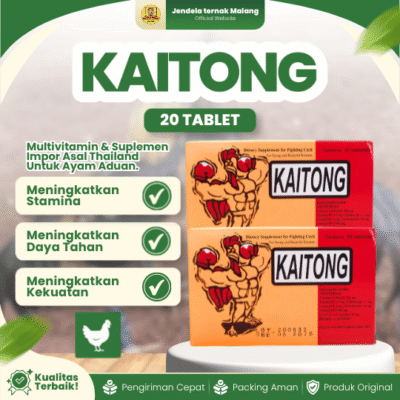 KAITONG PER BOX 20 TABLET – Suplemen Vitamin Ayam Ternak Dan Aduan.