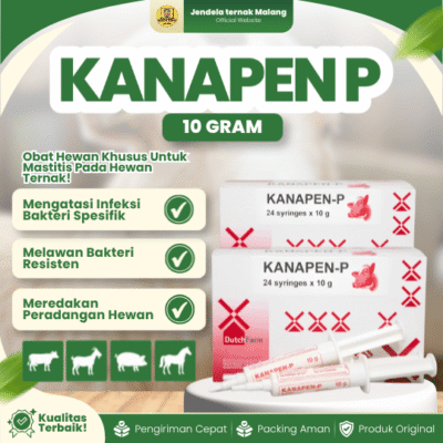 ECER KANAPEN P 10 GRAM –  Mastitis, Laktasi Like Biomycin Untuk Sapi, Kambing Dan Hewan Ternak.