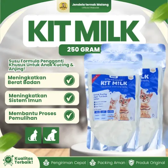 KIT MILK 250 GRAM – Susu Kucing Dan Segala Hewan Peliharaan Untuk Segala Umur.