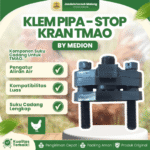 KLEM PIPA - STOP KRAN TMAO BY MEDION - Tempat Minum Ayam Otomatis Konektor Stop Kran Skakel.