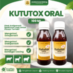 KUTUTOX ORAL 100 ML – Atasi Kutu Dan Cacing Oral Untuk Hewan Ternak.