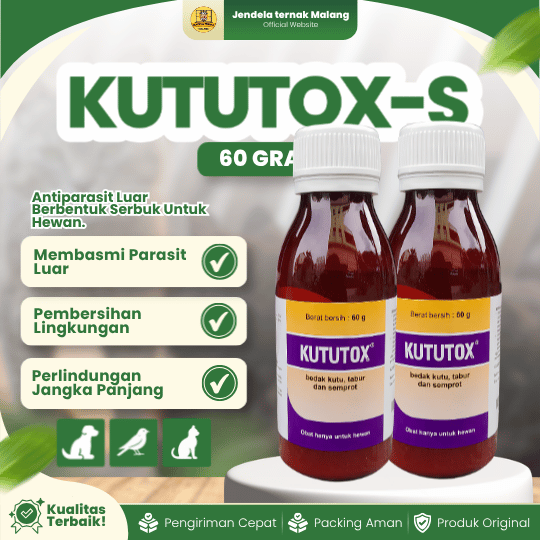 KUTUTOX-S 60 GRAM - Anti Kutu Untuk Hewan Peliharaan.