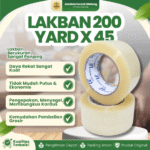 LAKBAN 200 YARD X 45 – Lakban Untuk Kebutuhan Packing.