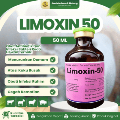 LIM0XIN-50 ISI 50 ML- AB Untuk Hewan Ternak Sapi Kambing Domba