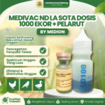 MEDIVAC ND LA SOTA DOSIS 1000 EKOR + PELARUT BY MEDION – Telo Tetelo Vaksin Untuk Unggas.