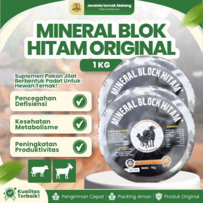 MINERAL BLOK HITAM ORIGINAL 1 KG – Premix Premium New Formula Hewan Ternak.