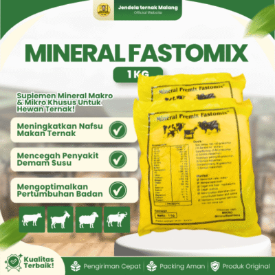 MINERAL FASTOMIX 1 KG – Nutrisi Mineral Premix Fastomix Untuk Hewan Ternak.