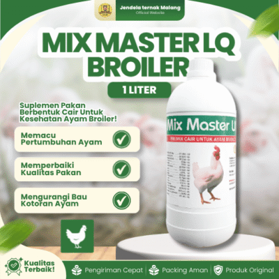MIX MASTER LQ 1 LITER – MultivitaminDan Mineral Lengkap Untuk Ayam Broiler.