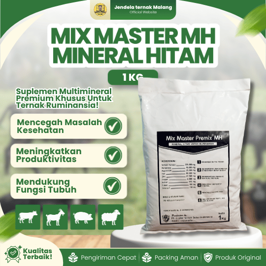 MIX MASTER MH MINERAL HITAM 1 KG - Multimineral Untuk Ternak Ruminansia.