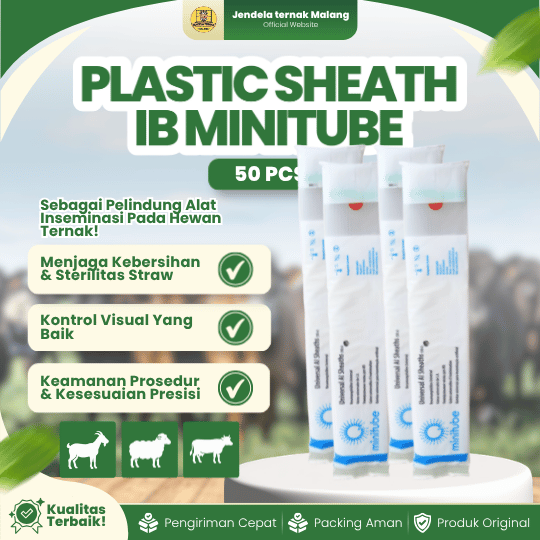 PLASTIC SHEATH IB MINITUBE ISI 50 - Plastik Sheat Inseminasi Buatan Hewan Ternak.