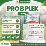 PRO B PLEK BOLUS BY VADCO – Meningkatkan Daya Tahan Tubuh Dan Mengatasi Stres Hewan Ternak.