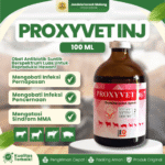 PROXYVET INJ 100 ML - AB Untuk Masalah Pernafasan dan Pencernaan Hewan Ternak