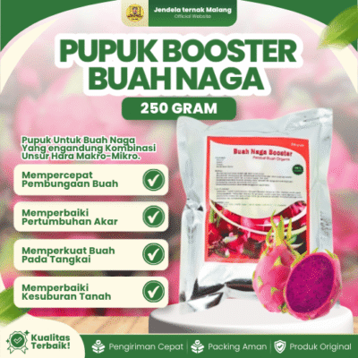 PUPUK BOOSTER BUAH NAGA 250 GRAM – Mempercepat Dan Mmeperbaiki Kualitas Buah Naga.