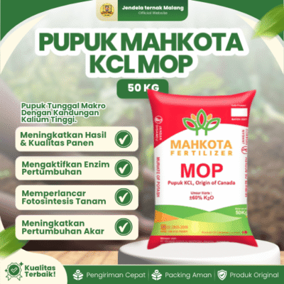 PUPUK KCL MAHKOTA MOP 50 KG – Pupuk Untuk Meningkatkan dan Kualitas Hasil Panen