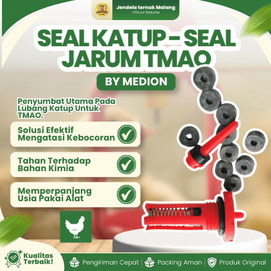 SEAL KATUP - SEAL JARUM TMAO BY MEDION - Mengganti Seal Otomatis Tempat Minum.