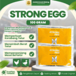 STRONG EGG 100 GRAM –  Vitamin Peningkat Berat, Penguat Dan Memperbesar Telur.