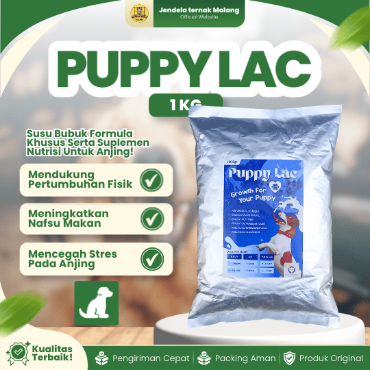 PUPPY LAC 1 KG - Susu Puppy Dan Anjing Berkualitas Untuk Menambah Nafsu Makan Dan Mencegah Stres.