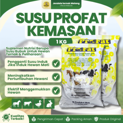 SUSU TERNAK PROFAT KEMASAN 1 KG – Susu Ternak Berkualitas Untuk Pertumbuhan Atau Pengganti Susu Induk.