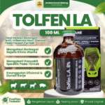TOLFEN LA 100 ML - Injeksi Tolfenamic Acid Anti Radang, Panas, Antipiretik Hewan Ternak Lainnya.