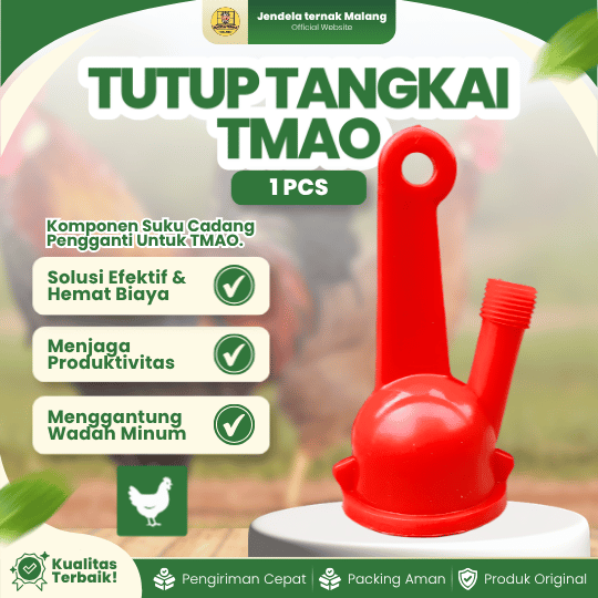 TUTUP TANGKAI TMAO ECER MEDION - Tutup Tempat Minum Ayam Otomatis Berkualitas.
