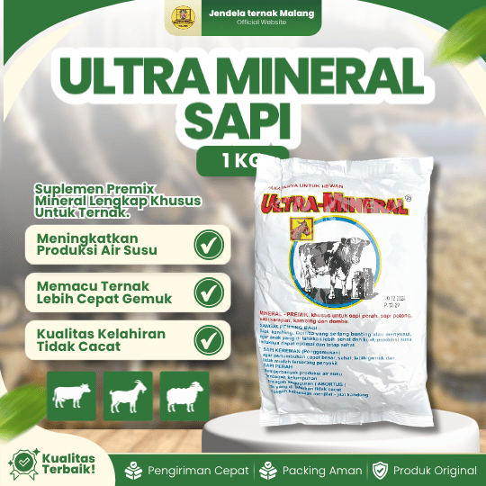 ULTRA MINERAL SAPI 1 KG BY EKA FARMA - Ultra Mineral Suplemen Penggemuk Hewan Ternak.