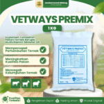 VETWAYS PREMIX 1 KG - Multivitamin, Mineral Dan Meningkatkan Berat Badan Lengkap Untuk Hewan Ternak.