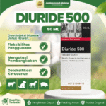 DIURIDE 500 ISI 50 ML BY AGROVET - Furosemide DIURETIK Edema & Hipertensi Hewan Ternak.
