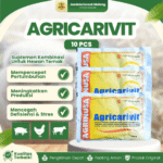 10 PCS AGRICARIVIT 100 GRAM BY AGRINUSA LEBIH MURAH – Multivitamin Pertumbuhan & Mengatasi Stres Pada Ternak.