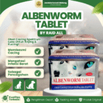 ALBENWORM TABLET RAID ALL – Untuk Masalah Cacing pada Hewan Kucing dan Anjing