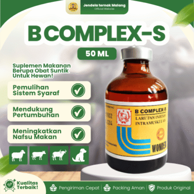 WONDER B COMPLEX-S 50 ML – Vitamin Untuk Hewan Ternak
